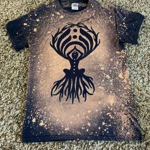 Bassnectar tree of life bleach dyed shirt